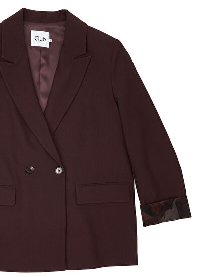 Beymen Club Mürdüm Kruvaze Blazer - 7