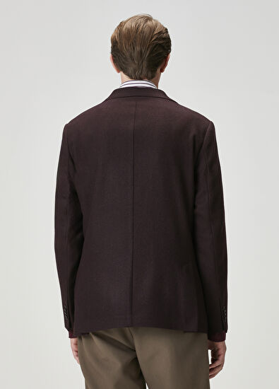 Beymen Club Plum Wool Cachet Jacket - 5