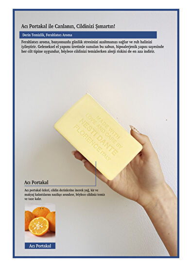 Nesti Dante Villa Sole Chinotto d'Amalfi Vegan Bakım Sabun 250 gr - 3