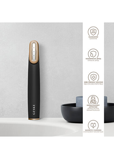 Geske Rotatable Head Skin Firming Wand Gray Titreşimli Döner Başlıklı Led Terapili Cilt Sıkılaştırıcı Yüz Bakım Cihazı - 6