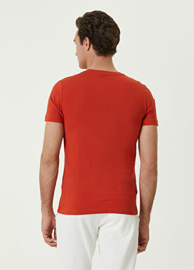 Beymen Club Kiremit Kuş Nakışlı Basic T-shirt - 4