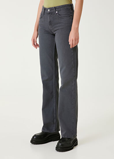 Beymen Club Antrasit Geniş Paça Jean Pantolon - 3