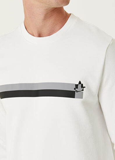 Beymen Club Beyaz Logo Baskılı Sweatshirt - 6