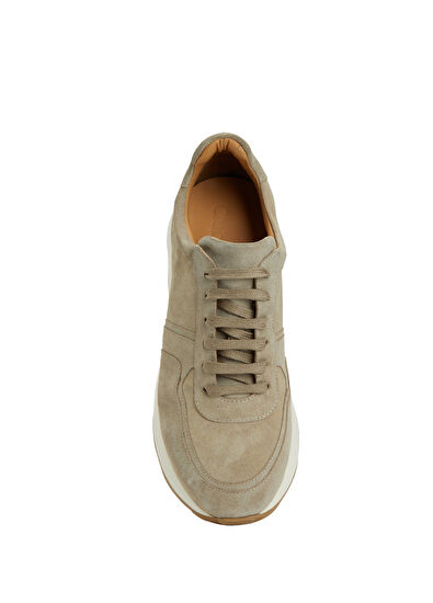 Beymen Club Beige Men's Leather Sneakers - 4