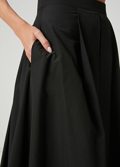 Beymen Club Siyah Midi Etek - 5