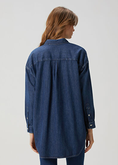 Mavi Denim Gömlek - Görsel 6