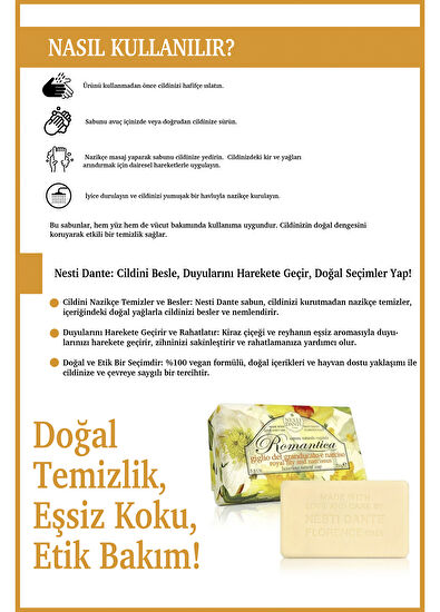 Nesti Dante Romantica Leylak ve Nergis Çiçeği Özlü Vegan Cilt Bakım Sabunu 250 gr - 4