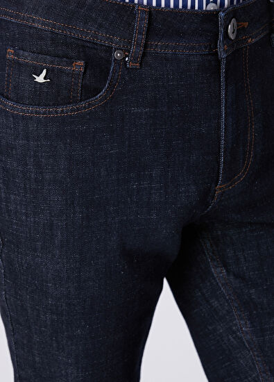 Beymen Club Slim Fit Indigo Raw Jeans - 4