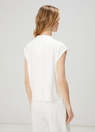 Beymen Club White Draped T-Shirt - 6