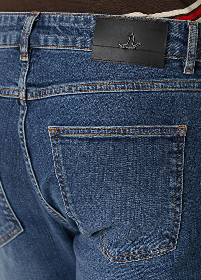 Beymen Club Slim Fit Blue Wash Jeans - 5