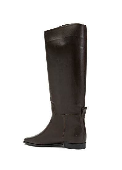 Beymen Club Dark Brown Womens Leather Boots - 3