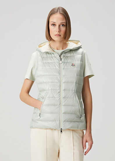 Moncler Glygosse Açık Mavi Kapüşonlu Yelek - 3