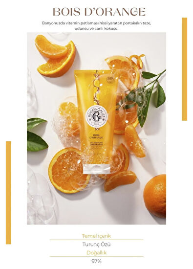 Roger&Gallet Bois D'Orange Citrus Extract Refreshing Intense Foam Shower Gel 200 ml - 3