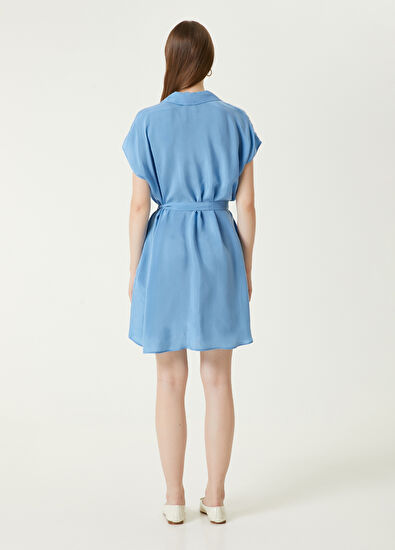 Beymen Club Mavi Mini Elbise - 6