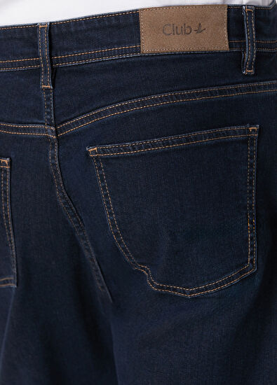 Beymen Club Slim Fit Dark Wash Navy Blue Jeans - 5