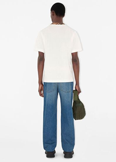 Burberry Lacivert Pamuklu Denim Erkek Jean Pantolon - 4