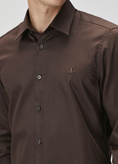 Beymen Club Slim Fit Brown Shirt - 6