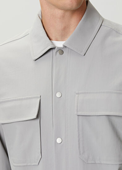 Beymen Club Grey Stitching Detail Overshirt - 6