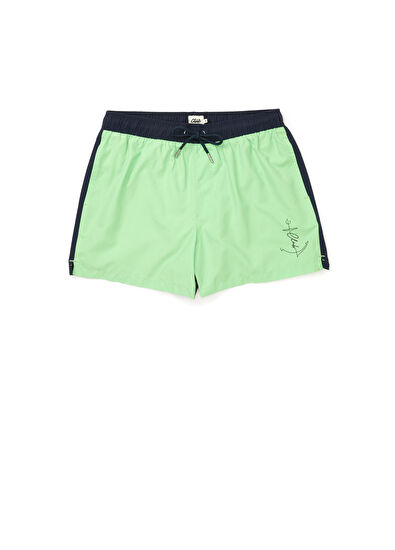 Beymen Club Yeşil Beli Kordonlu Çapa Baskılı Mayo - 7