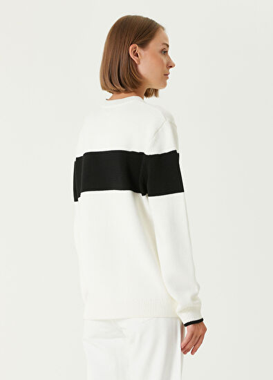 Toteme Siyah Beyaz Çizgili Kazak - 5