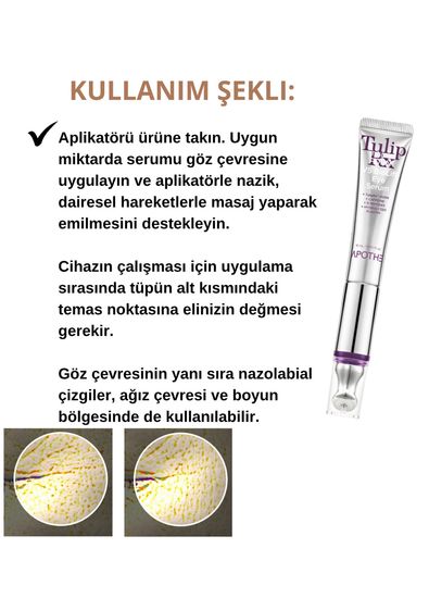 Apothe TulipRx™ PDRN V5 Bio Lift Eye Serum Mikro Titreşimli PDRN Göz Çevresi Lifting Serumu 15 ml  - 5