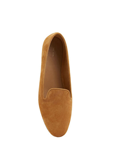 The Row Lippi Açık Kahverengi Kadın Süet Loafer - 4