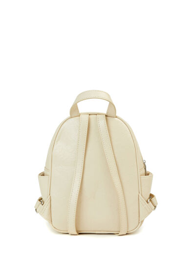 Bej Kadın Sırt Çantası - Görsel 5