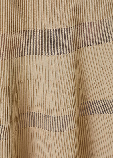 Beymen Club Bej Transparan Detaylı Midi Triko Etek - 4