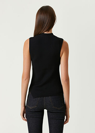 Toteme Siyah Asimetrik Triko Atlet - 5