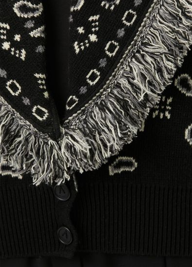 Alanui Black Paisley Wool Cardigan - 7