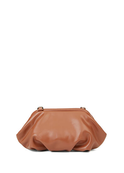 Beymen Club Volume Mini Taba Kadın Deri El Portföyü - 4