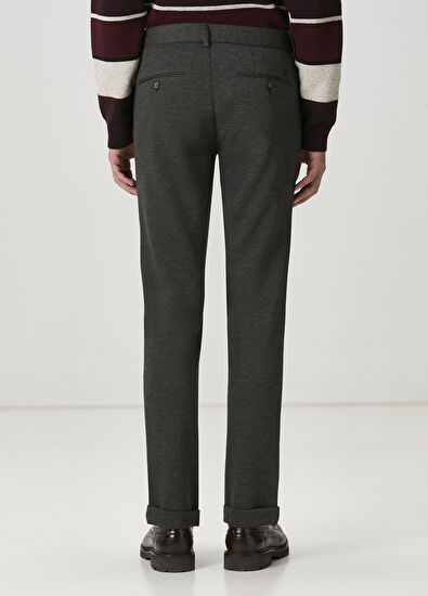 Beymen Club Antrasit Diyagonal Desenli Chino Pantolon - 3