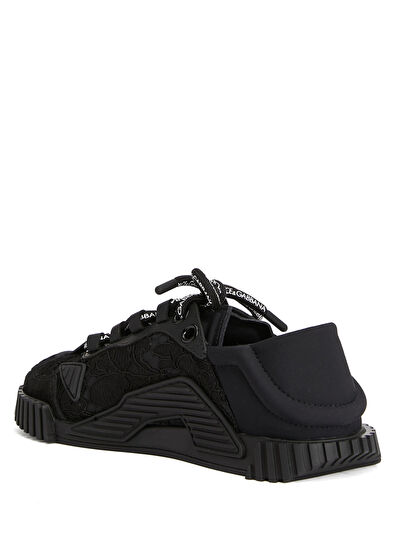 NS1 Siyah Kadın Deri Sneaker - Görsel 4