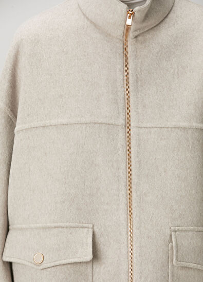 Agnona Beige Wool Jacket - 5