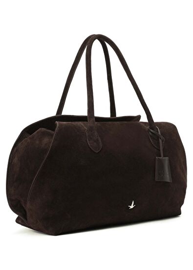 Beymen Club Brown Women's Suede Bag - 3