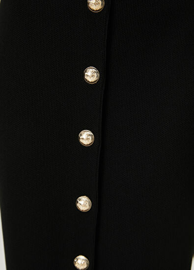 Beymen Club Siyah Midi Kalem Triko Etek - 5