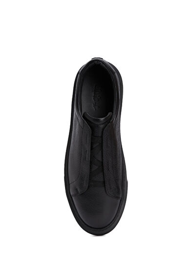 Beymen Club Siyah Lastikli Erkek Deri Flotter Sneaker - 4
