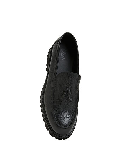 Beymen Club Siyah Erkek Deri Loafer - 4