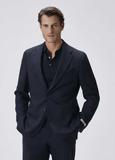 Lacivert Yün Takım - Görsel 5