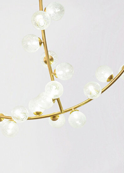 Waxy Design Studio Bubloon Mat Pirinç Avize - 3