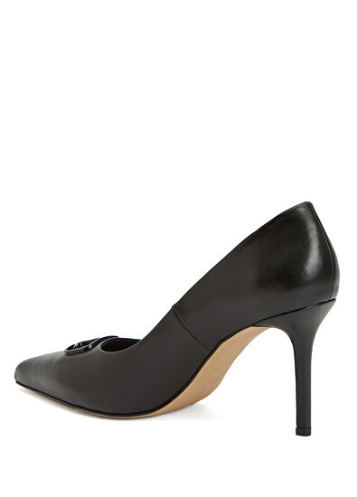Beymen Club Siyah Deri Stiletto - 3