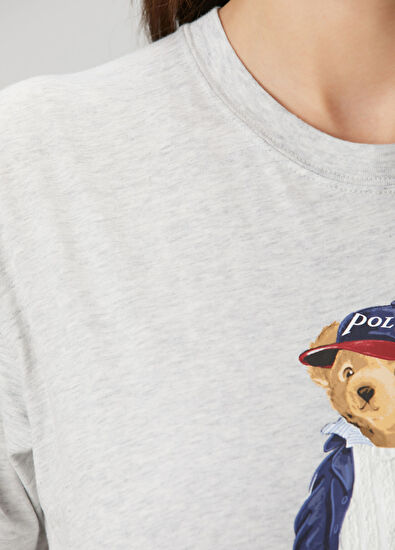 Polo Bear Gri T-shirt - Görsel 6