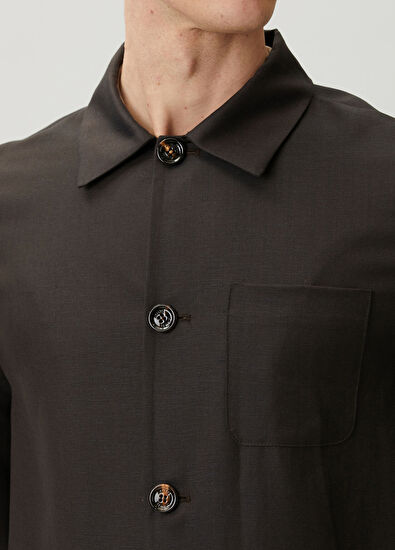 Moorer Brown Wool Coat - 5