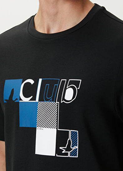 Beymen Club Siyah Baskılı T-shirt - 6
