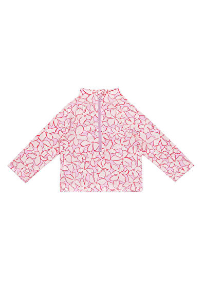 Sand Mother Lilac Blossom Baby Girl Swimsuit Set with UV Protection - 3