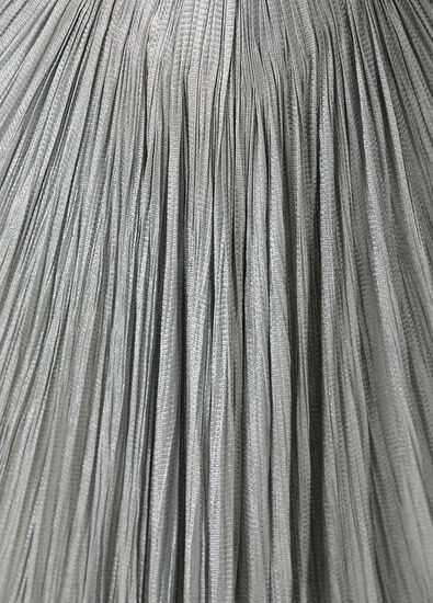 Tonia Mavi Maksi İpek Abiye Elbise - Görsel 8