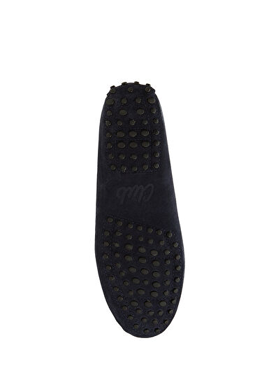 Beymen Club Lacivert Bantlı Kadın Süet Loafer - 5