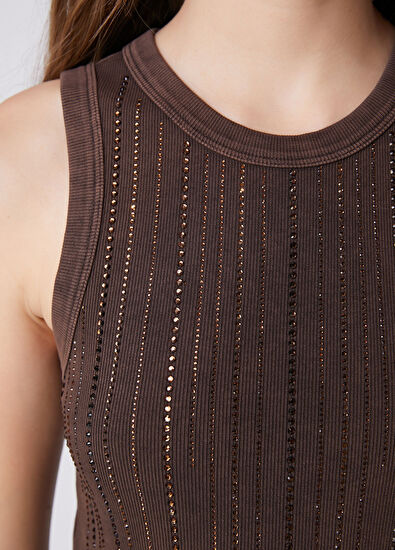 Beymen Club Brown Camisole Tank Top - 6