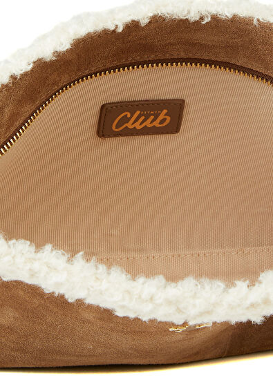 Beymen Club Taupe Womens Leather Clutch - 5