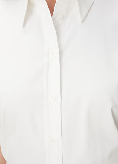 Beymen Club Beyaz Kısa Kol Gömlek - 5